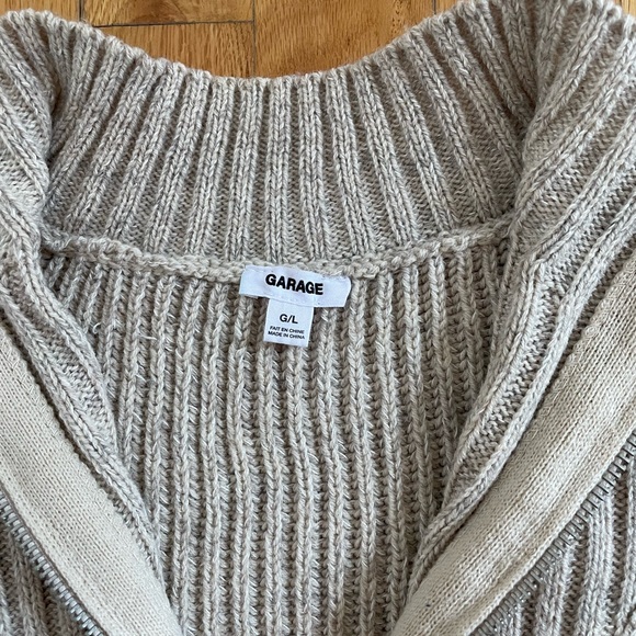 Garage Mockneck Quarter-Zip Sweater - Picture 3 of 11